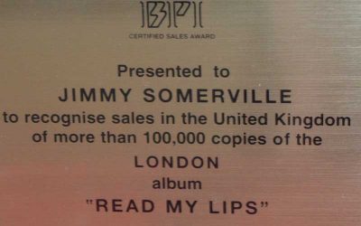 BPI Sales Award Jimmy Somerville Read My Lips