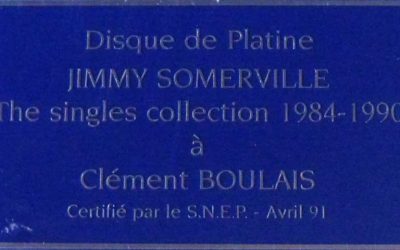 Jimmy Somerville - Platin Award - Singles Collection